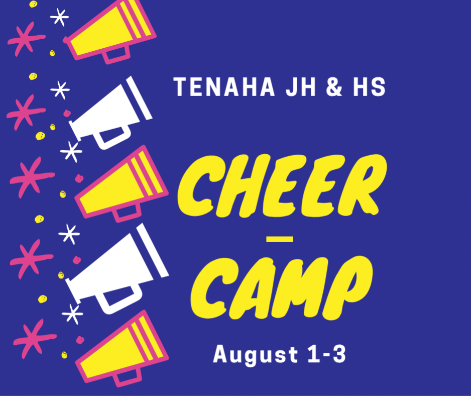 megaphones and stars cheer camp august first through third