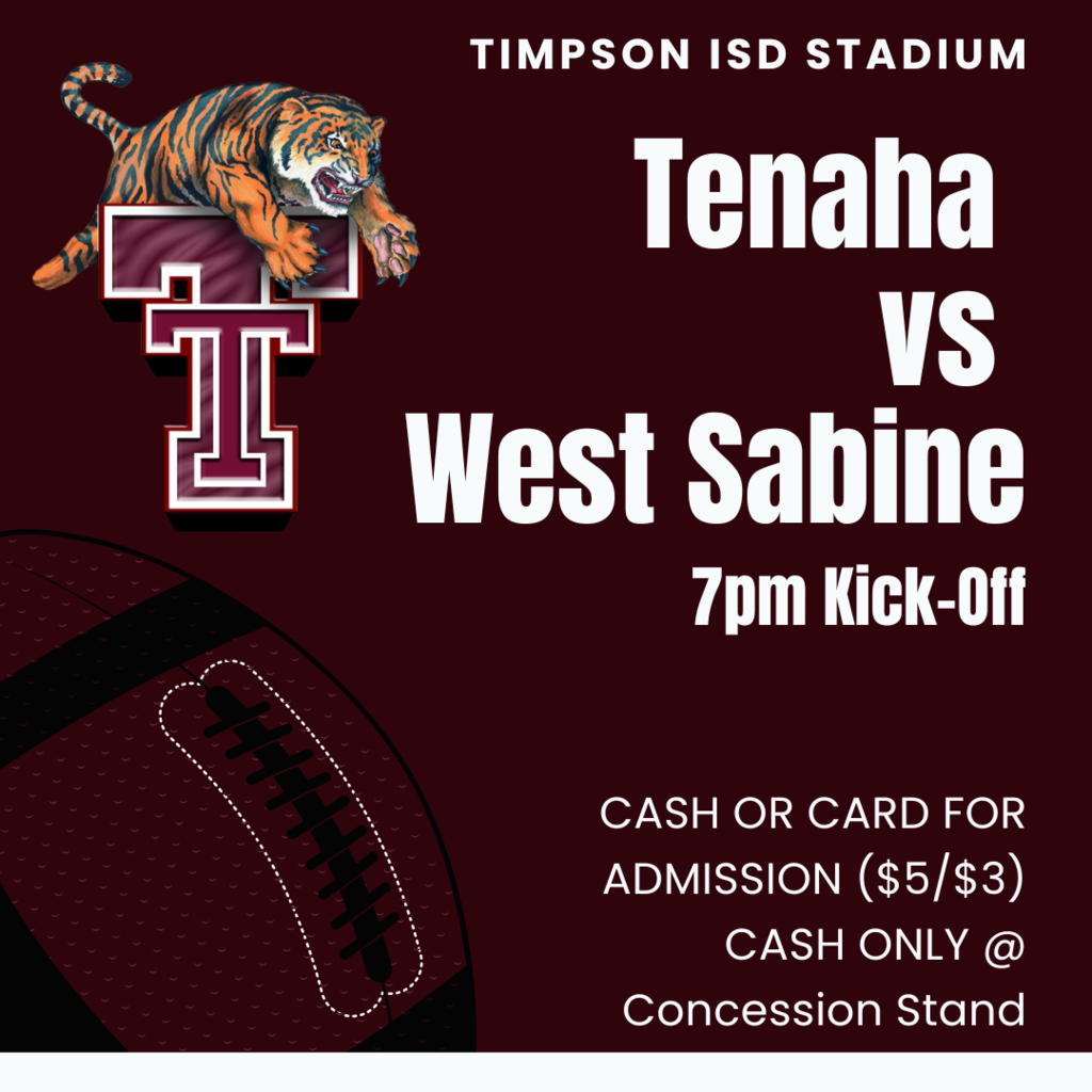 Tenaha vs West Sabine - Concession and Admission Update