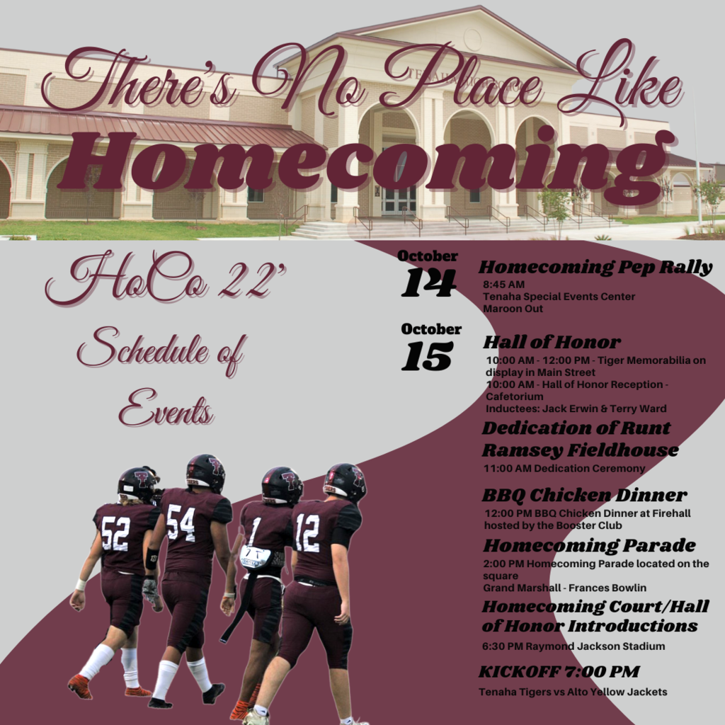 Homecoming 2022 Schedule
